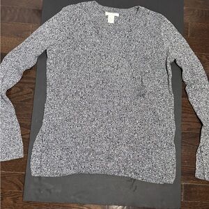 H&M Black and White Knit Top